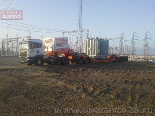 Такелажные работы и перевозка трех трансформаторов по 119 тонн каждый по маршруту: территория ПС г. Абинск.
